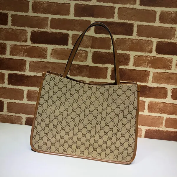 Gucci Horsebit 1955 GG Supreme Canvas Leather Bag product view 3