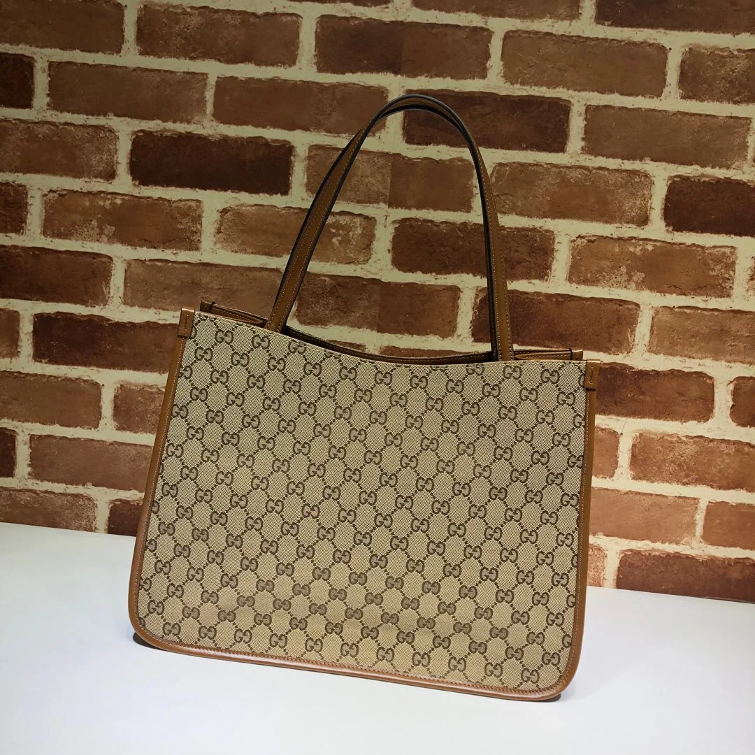 Gucci Horsebit 1955 GG Supreme Canvas Leather Bag product view 3