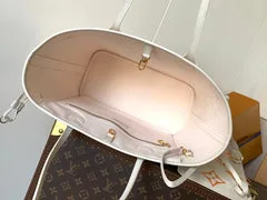 Louis Vuitton Neverfull MM Tote Bag 32 In White Mix Orange Calfskin product view 8