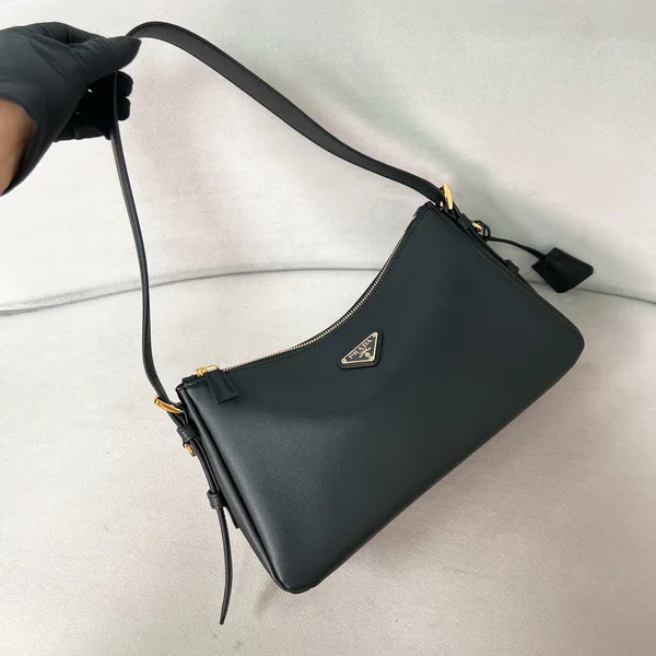 Prada Medium Aimée Shoulder Bag | Black product view 1