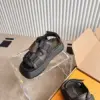 Louis Vuitton Women Brown Leather Patterned Sandals product view 6