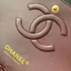 Chanel Charm Handbag Sheepskin Black Lock Gold 25x16x7cm product view 7