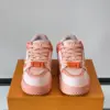 Louis Vuitton Men Pink Leather And Mesh Sneakers product view 2