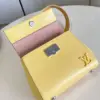 Louis Vuitton Clunny Yellow Raised Pattern 20x16cm Bag product view 4