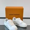 Louis Vuitton Men White Leather Sneakers product view 5