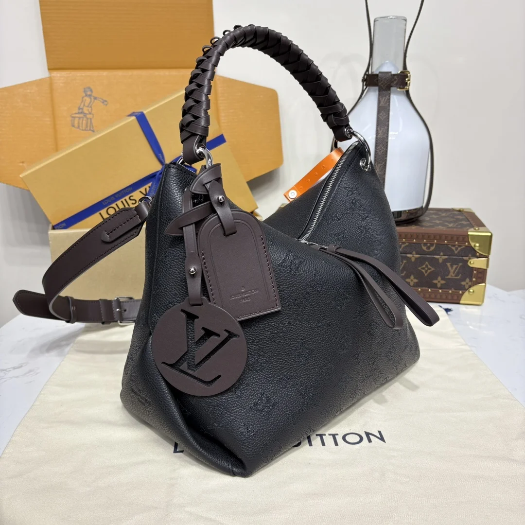 Louis Vuitton Black Mahina Beaubourg Hobo MM Bag product view 3