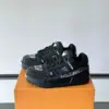 Louis Vuitton Men Black Fabric Embellished Sneakers product view 3