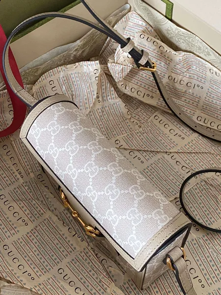 Gucci 1955 Mini Handbag with Monogram Pattern 18x12x5cm product view 4