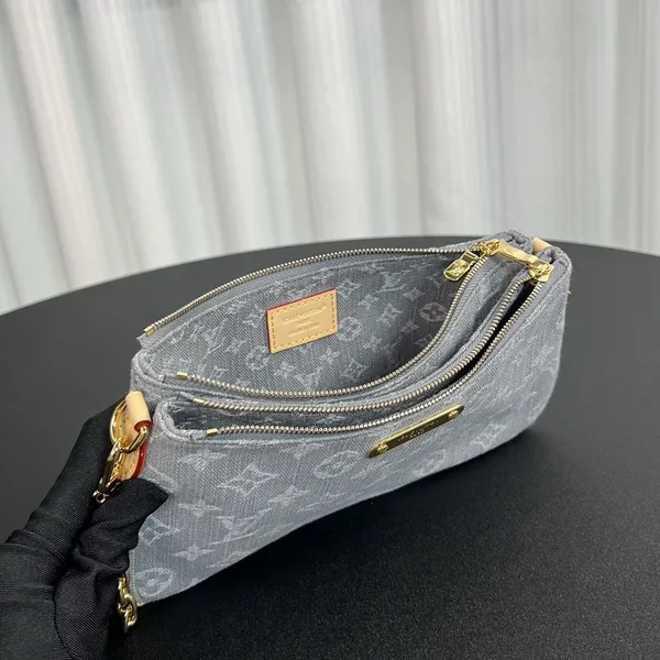 Louis Vuitton Liv Pochette in Washed Denim Bag product view 5