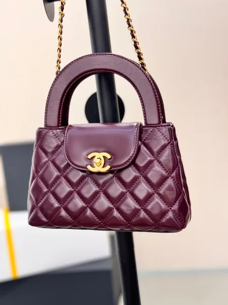Chanel Kelly 19 In Wine Red Lambskin With Gold Hardware Bag product view 2