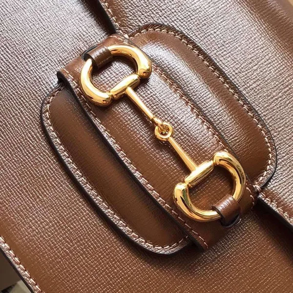 Gucci 1955 Horsebit Bag Women’s Brown Smooth Leather 25 cm product view 2