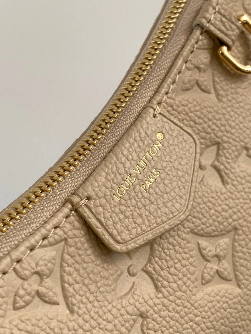 Louis Vuitton Easy Pouch On Strap 19 In Beige Monogram Empreinte Leather product view 7