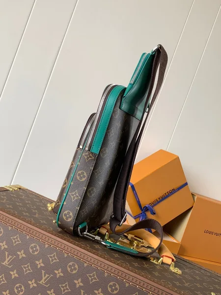 Louis Vuitton Avenue Slingbag 31 In Brown Mix Green Damier Graphite Canvas Bag product view 2