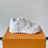 Louis Vuitton Men White Leather Sneakers product view 4