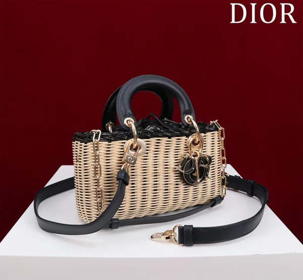 Dior D-Joy Lady Wicker Handbag 22 cm product view 8