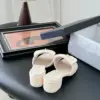 Chanel Women Cream Tweed Slides product view 3