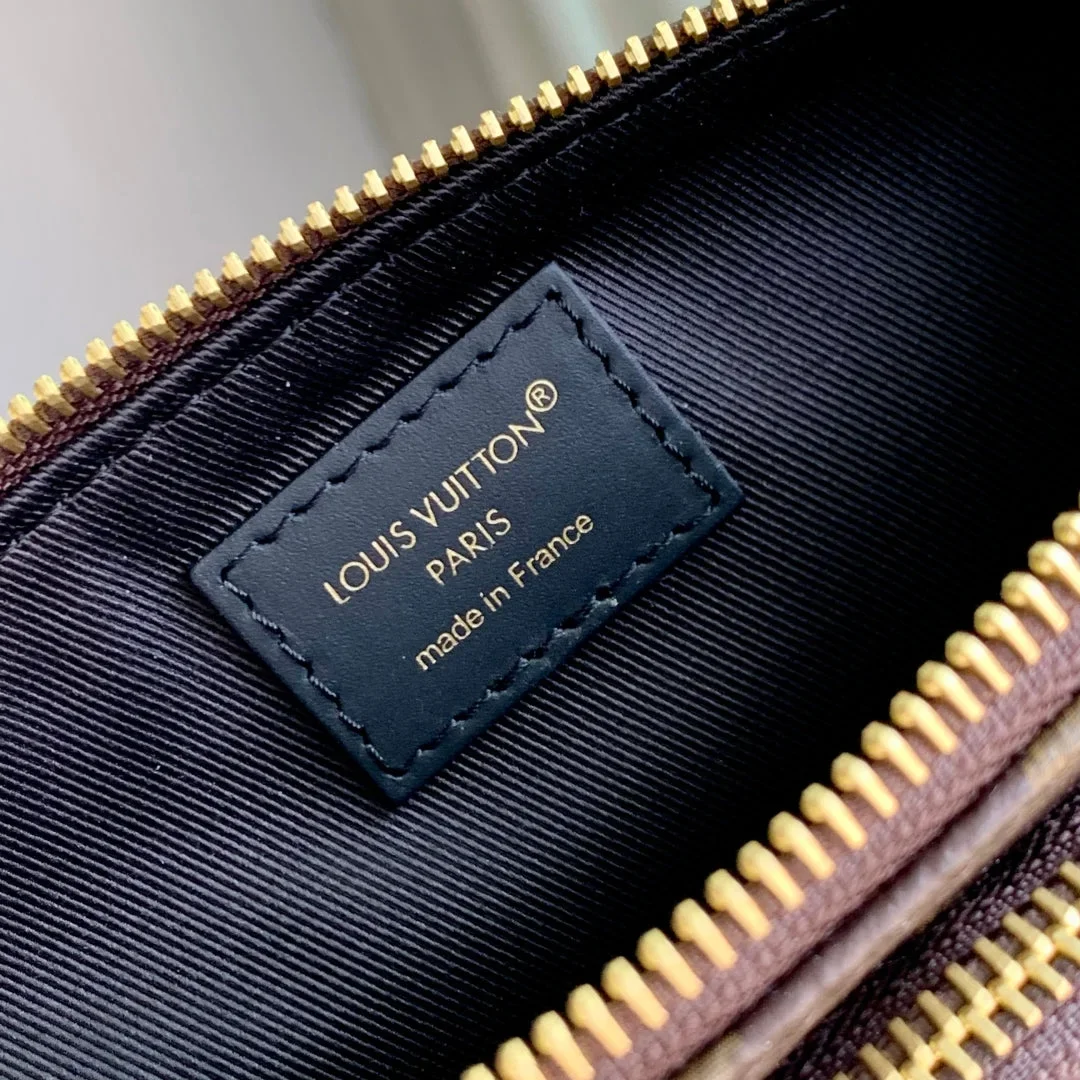 Louis Vuitton Keepit Bumbag 29 In Brown Damier Azur Coated Monogram Canvas Bag product view 8