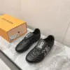 Louis Vuitton Women Black Leather Sneakers product view 1