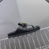 Hermès Women Black Leather Sandals product view 6