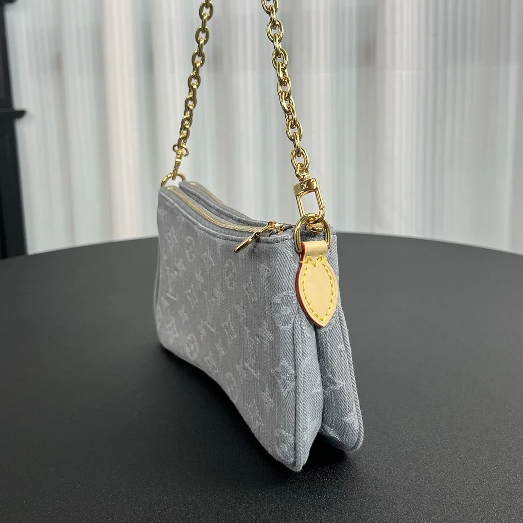 Louis Vuitton Liv Pochette in Washed Denim Bag product view 7