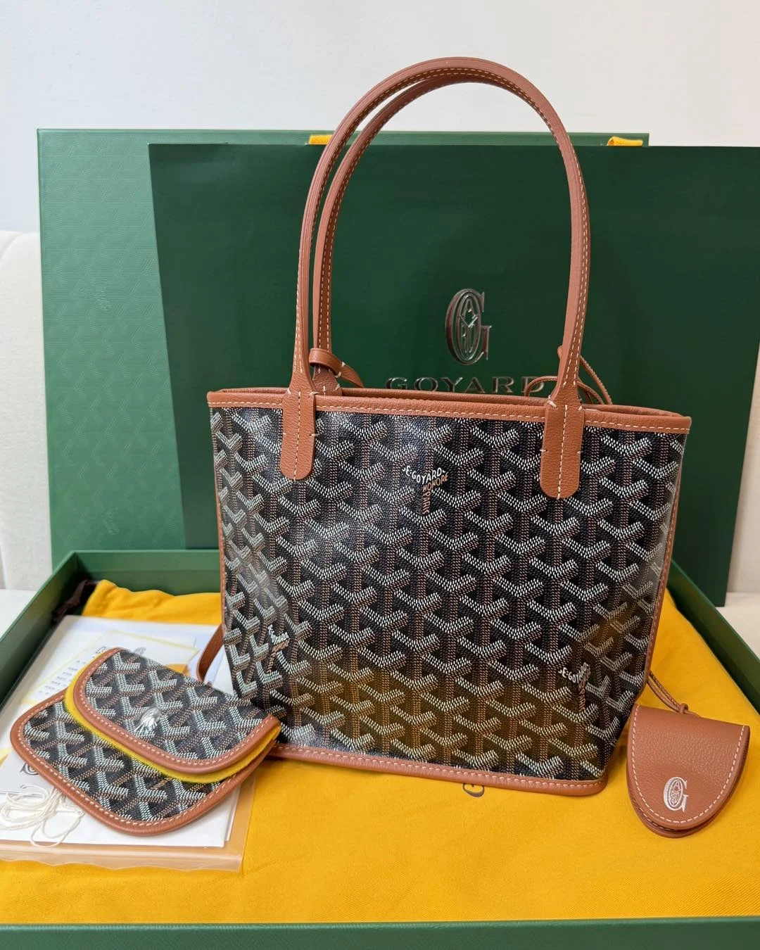 Goyard Mini Anjou Brown Bag product view 1
