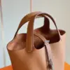 Hermès Picotin 18 Brown Silver Hardware Bag product view 2