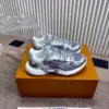 Louis Vuitton Women Silver Mesh And Leather Sneakers product view 4