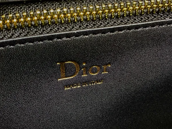 Dior Small Dior Médaillon Flap Bag in black product view 6