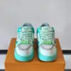 Louis Vuitton Men Mint Green Leather Sneakers product view 2