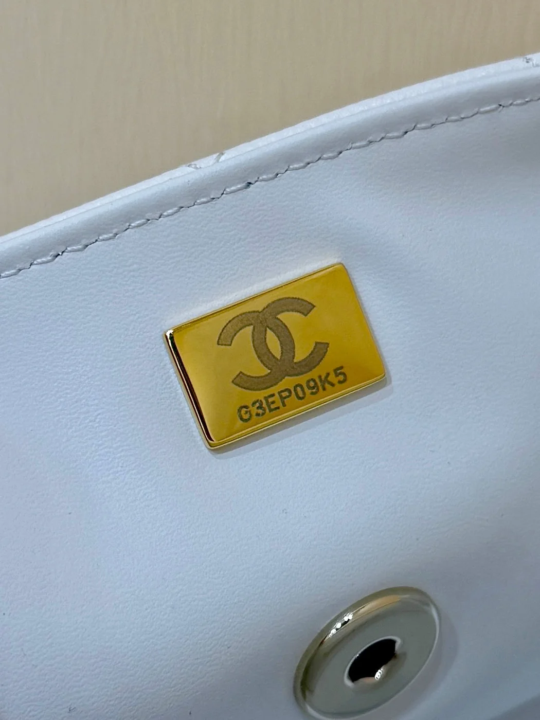 Chanel Nano Coco White Handle bag Gold Hardware product view 7