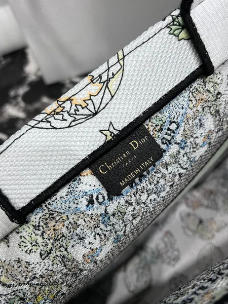 Dior Book Tote Women’s Handbag Embroidered Fabric Size 36 cm product view 3