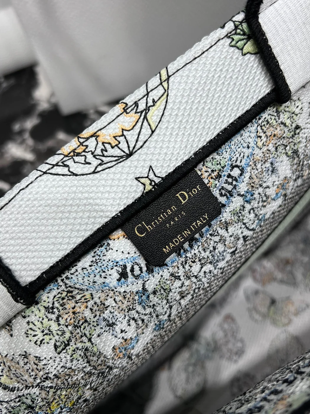 Dior Book Tote Women’s Handbag Embroidered Fabric Size 36 cm product view 3