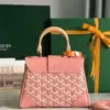 Goyard Saigon Handbag Pink Women’s Wooden Handle 20x15cm product view 7