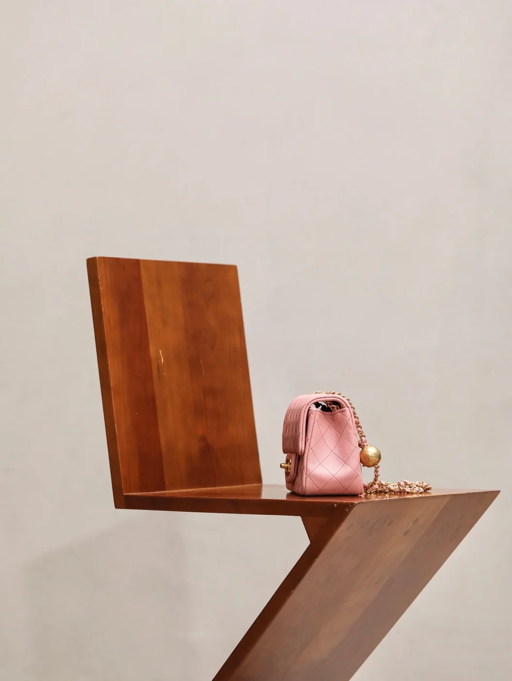 Chanel Classic Flap 18 cm Pink Gold Hardware Bag product view 4