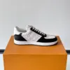 Louis Vuitton Men Black White Leather Sneakers product view 6