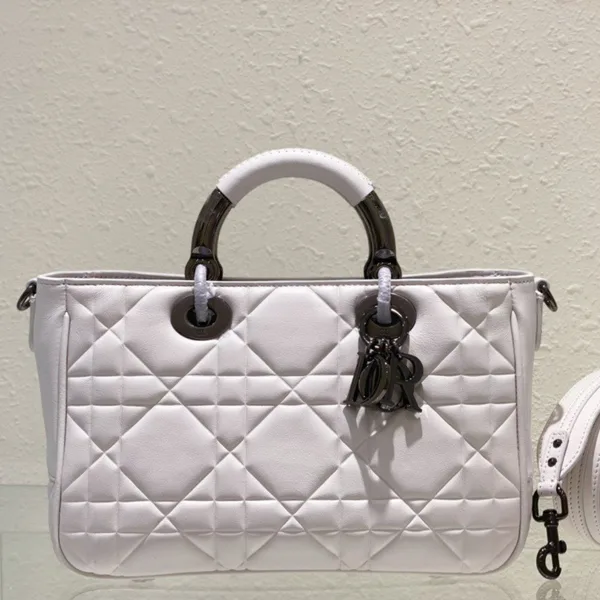 Dior Lady Branded Women’s Handbag Light Purple 24x18cm product view 1