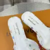 Louis Vuitton Women White Multicolor Leather Heels product view 2