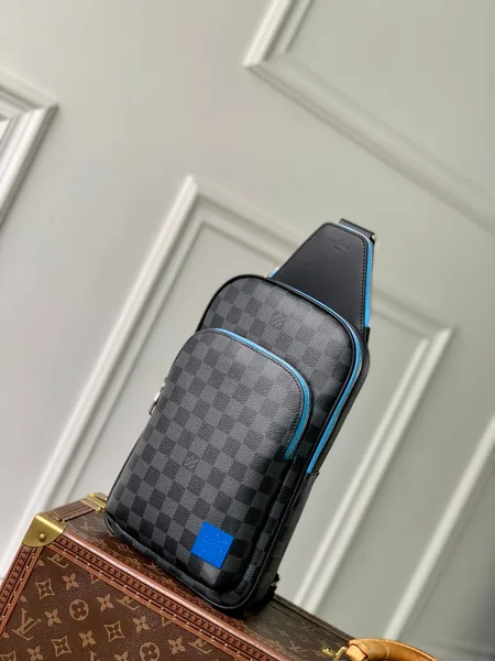 Louis Vuitton Avenue Slingbag 31 In Black And Grey Damier Graphita Canvas Calfskin Bag product view 1