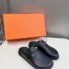 Hermès Women Black Leather Mules product view 5