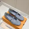 Louis Vuitton Women Light Blue Patent Leather Mary Jane Loafers product view 3