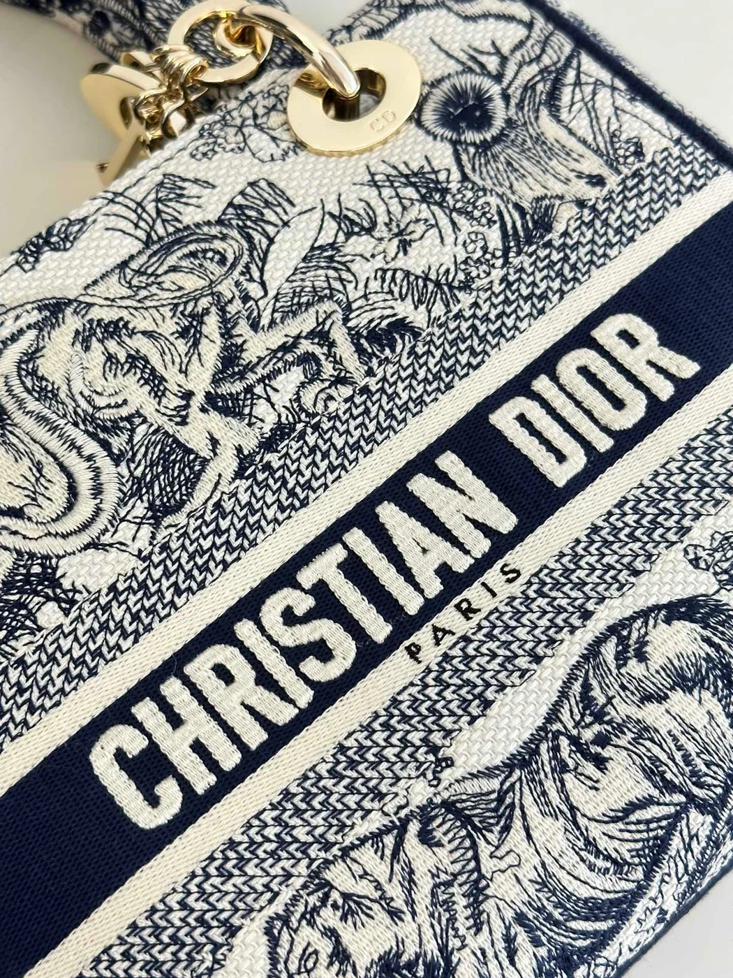 Dior Bag Lady D-lite Bag Blue product view 7