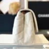 Chanel Coco Handbag Lizard Skin White With Lock Gold 23 cm product view 6
