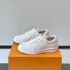 Louis Vuitton Men White Leather Sneakers product view 3