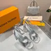 Louis Vuitton Women Silver Leather Heels product view 5
