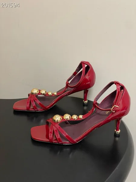 Chloé Strappy Heels Red Gold product view 2