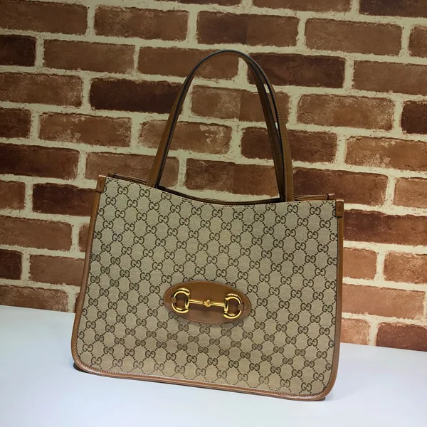 Gucci Horsebit 1955 GG Supreme Canvas Leather Bag product view 1