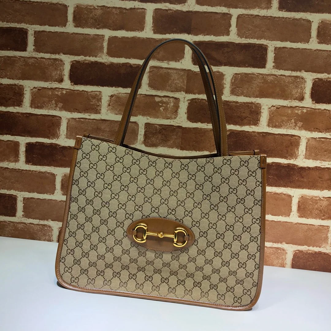 Gucci Horsebit 1955 GG Supreme Canvas Leather Bag product view 1