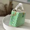 Louis Vuitton Capucines Green And White Pattern Handbags 21 cm product view 2