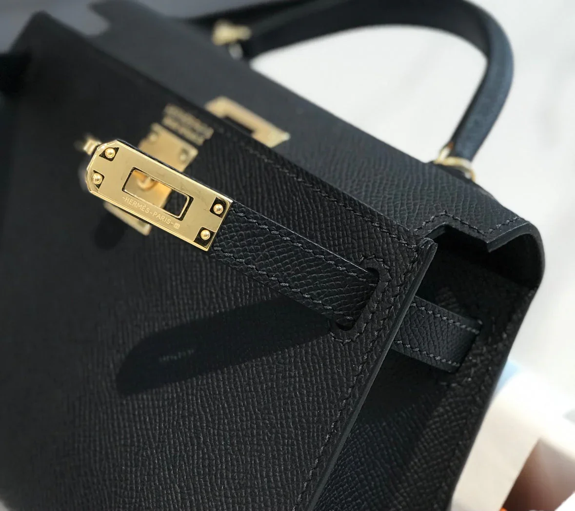 Hermès Mini 20 Black Gold Hardware Bag product view 5