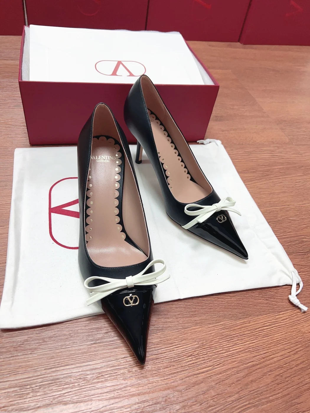 Valentino Women Black Patent Leather Heels product view 6